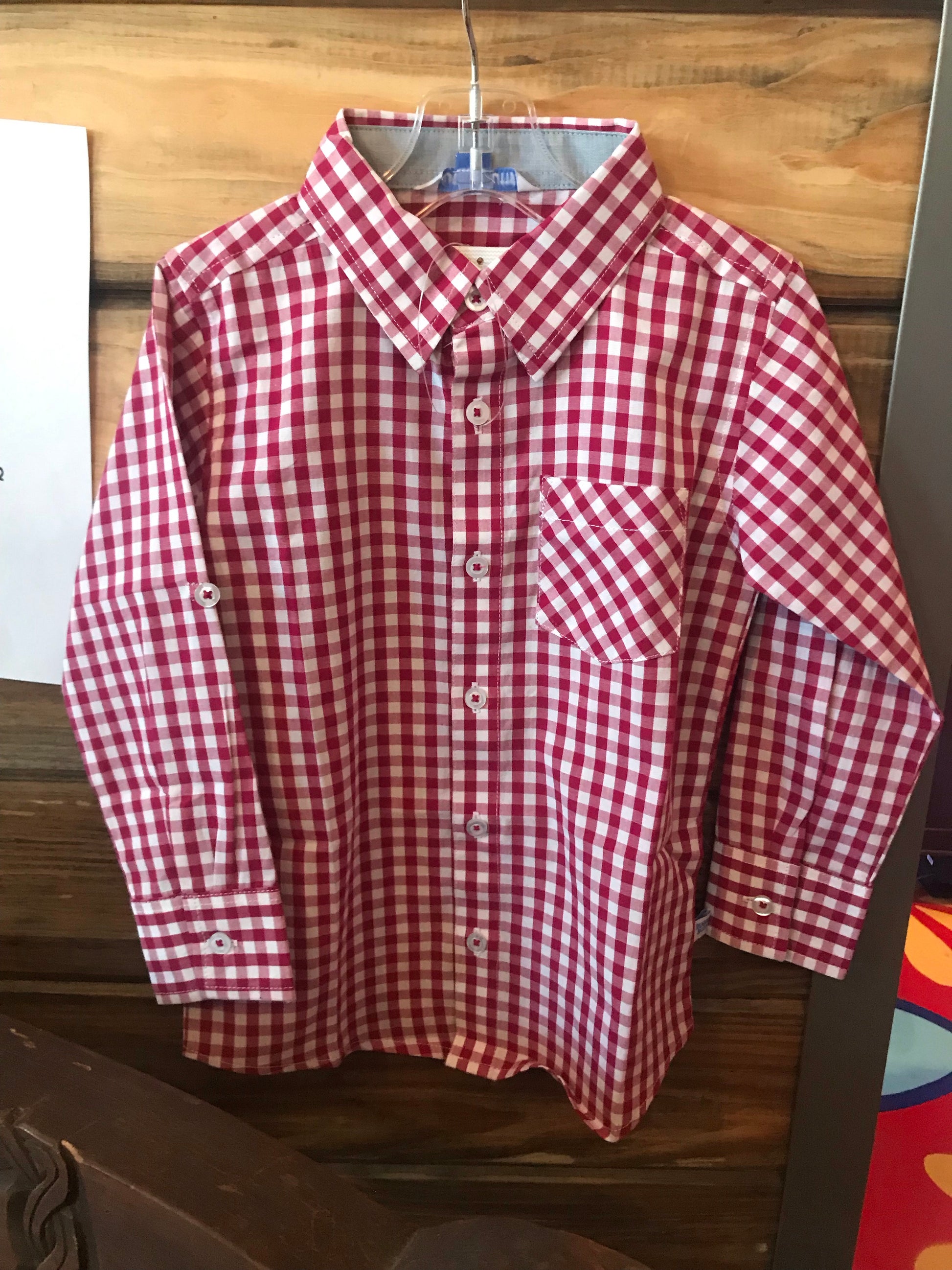 Red checkered button up - The Desert Paintbrush