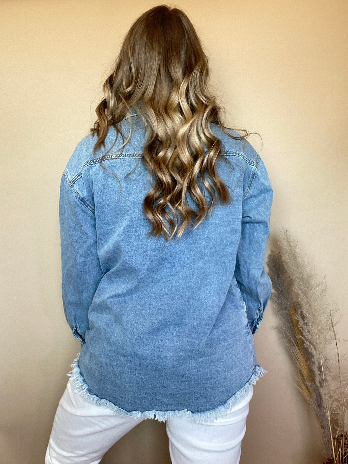 Raw Hem Denim Jacket