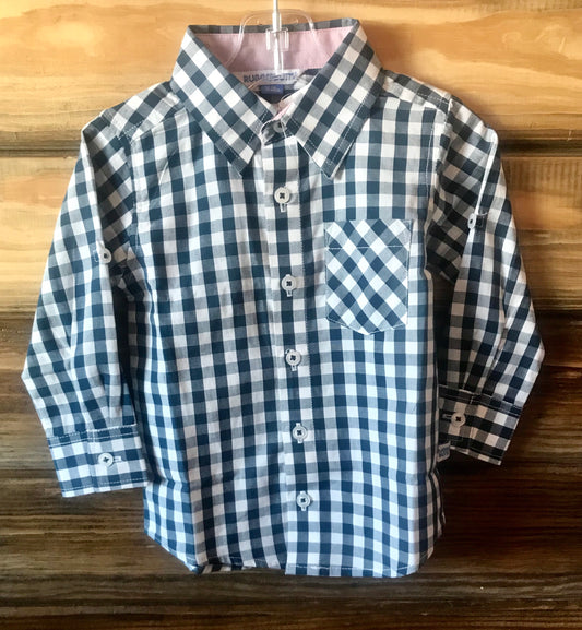 Blue plaid button down - The Desert Paintbrush