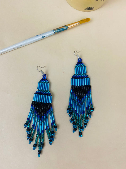 Beaded Chandeliers Earrings