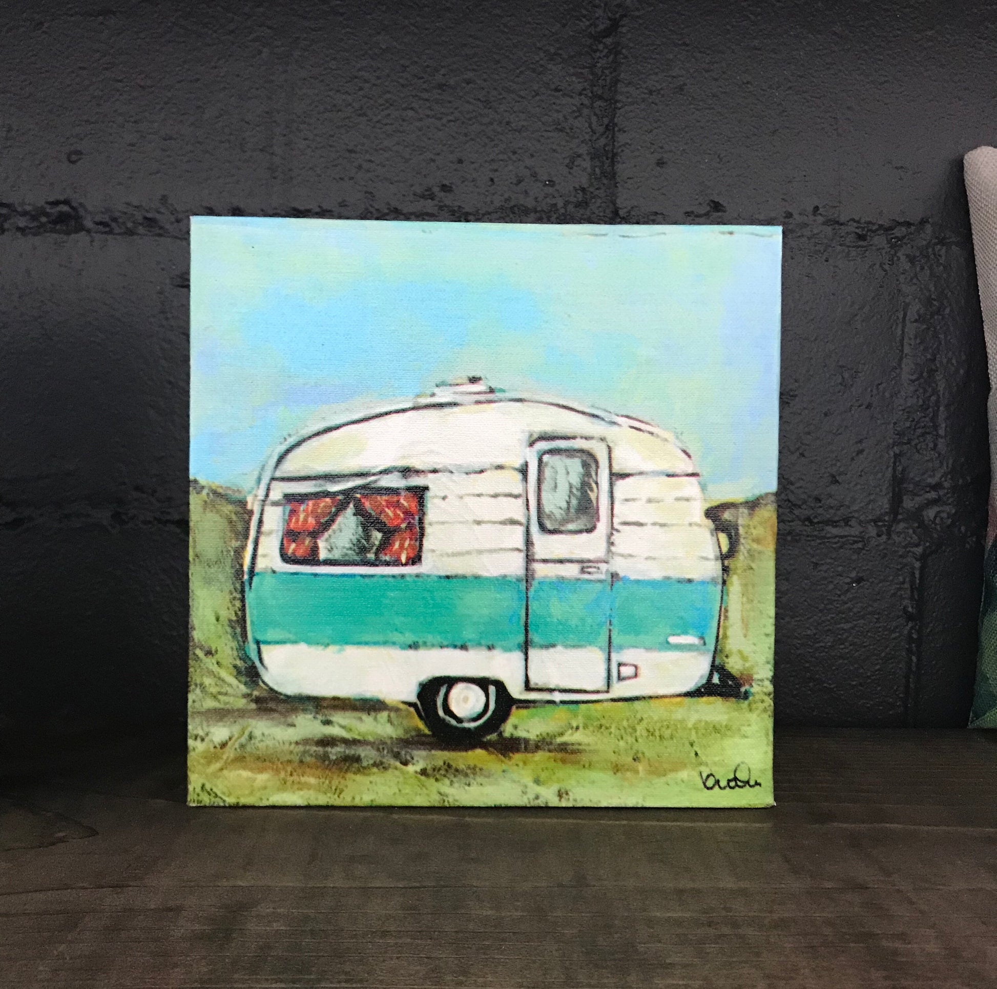 Camper canvas art - The Desert Paintbrush