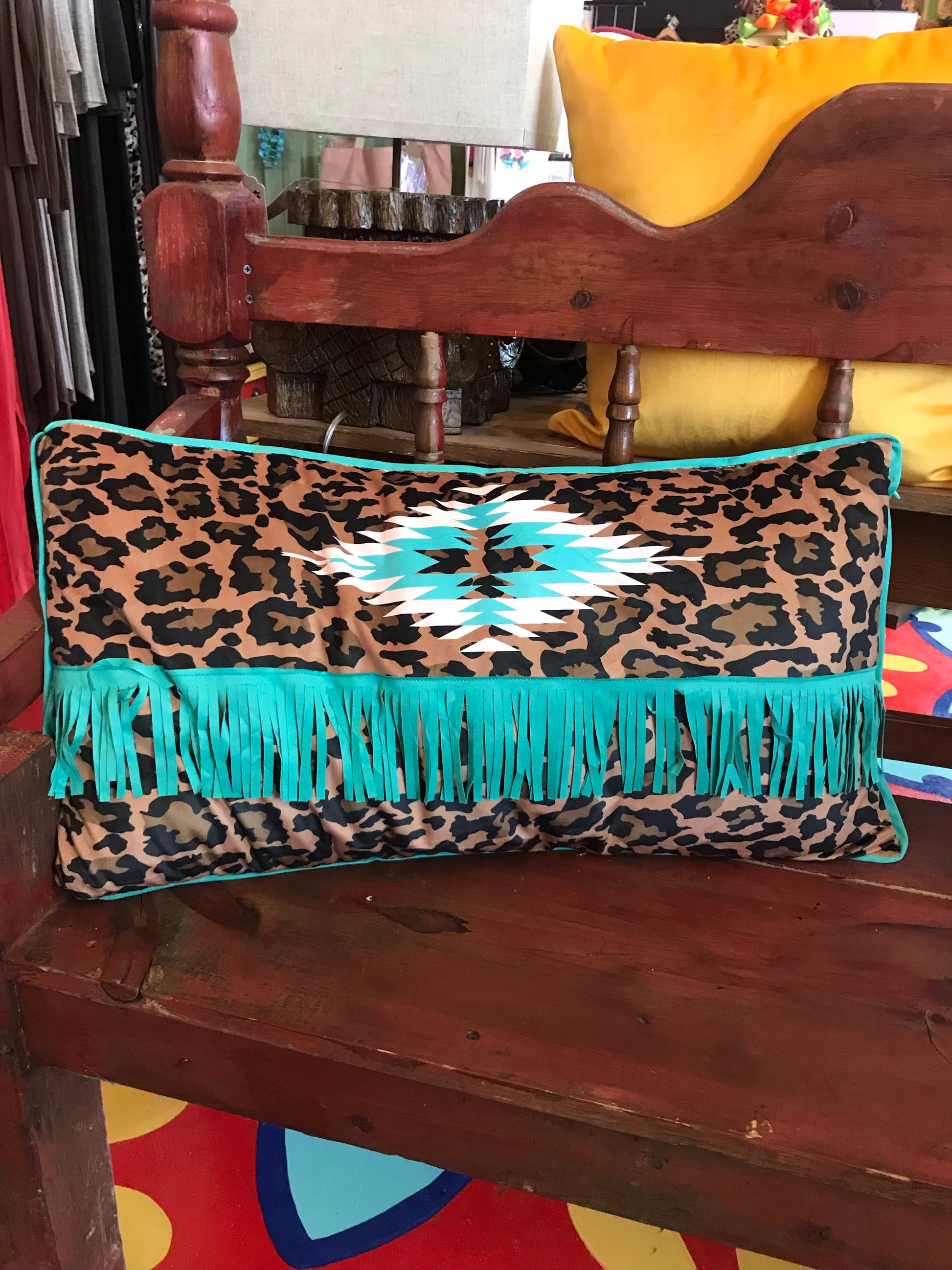 Leopard pillow - The Desert Paintbrush