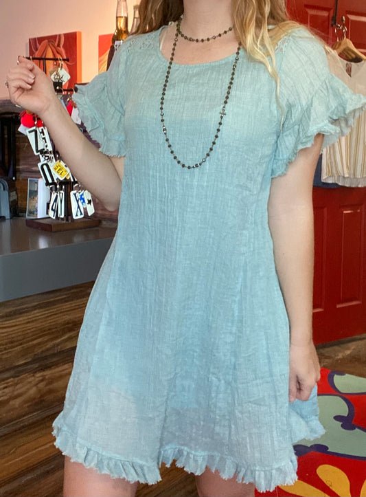 Sage and Lace Dress