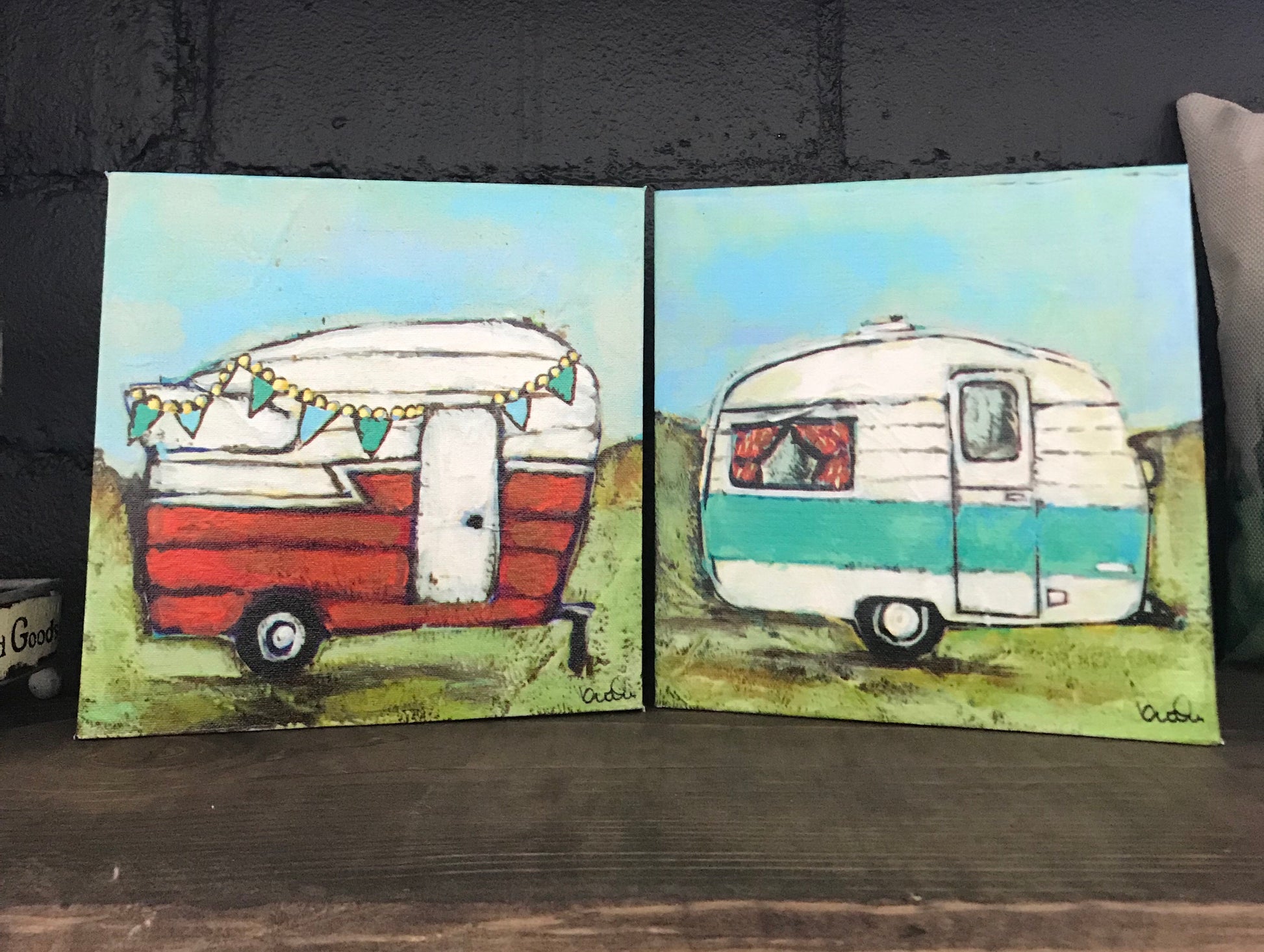 Camper canvas art - The Desert Paintbrush