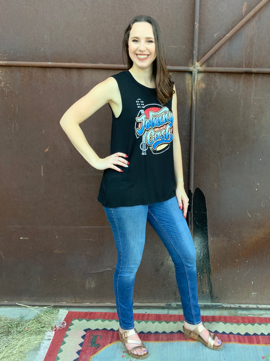Johnny Cash tee - The Desert Paintbrush