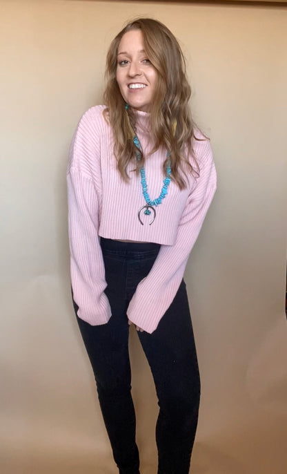 Pretty Pink Turtleneck