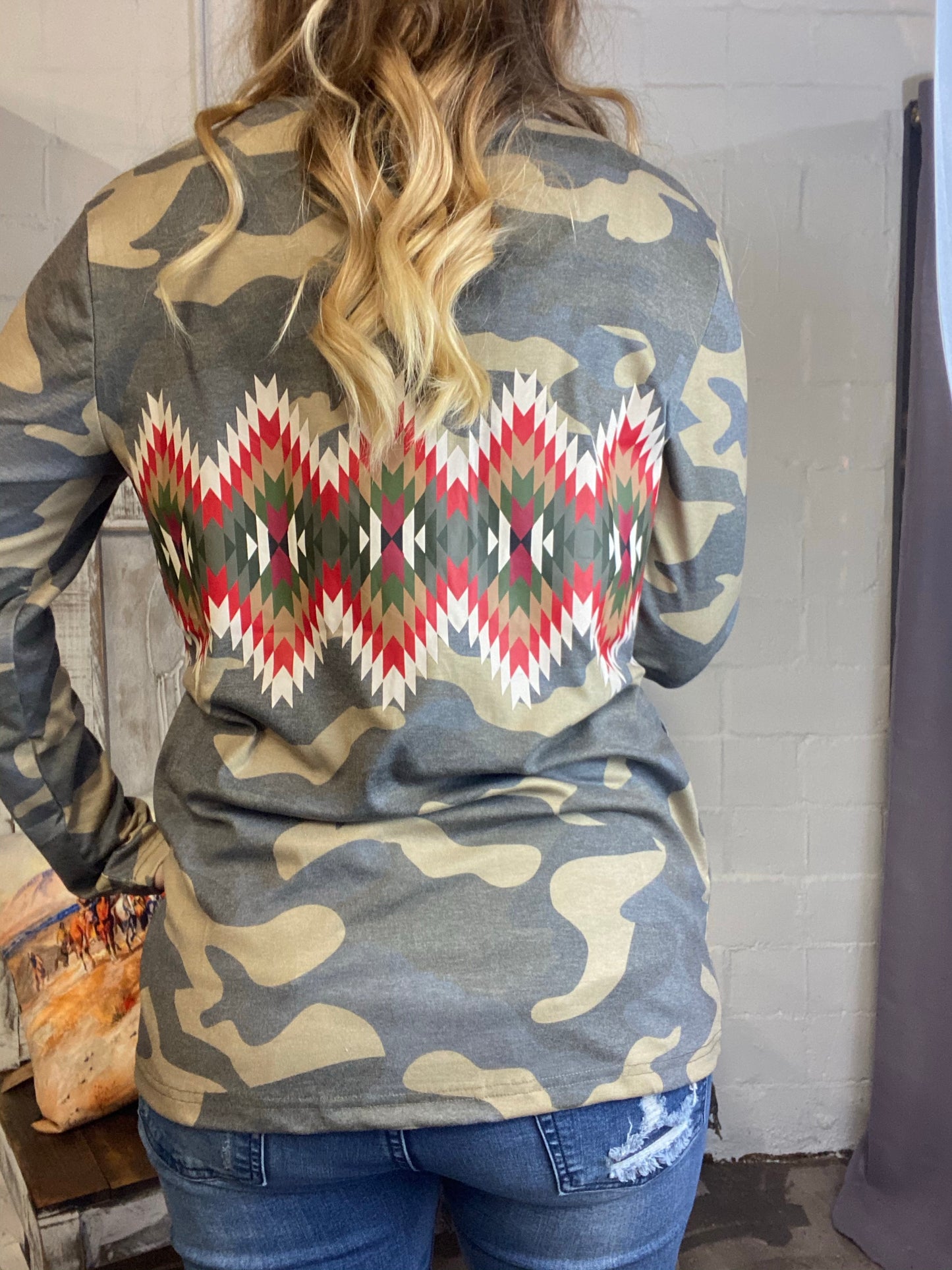 Aztec Camo Top