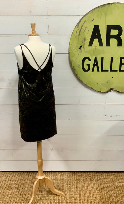 Velvet Criss Cross Dress - The Desert Paintbrush