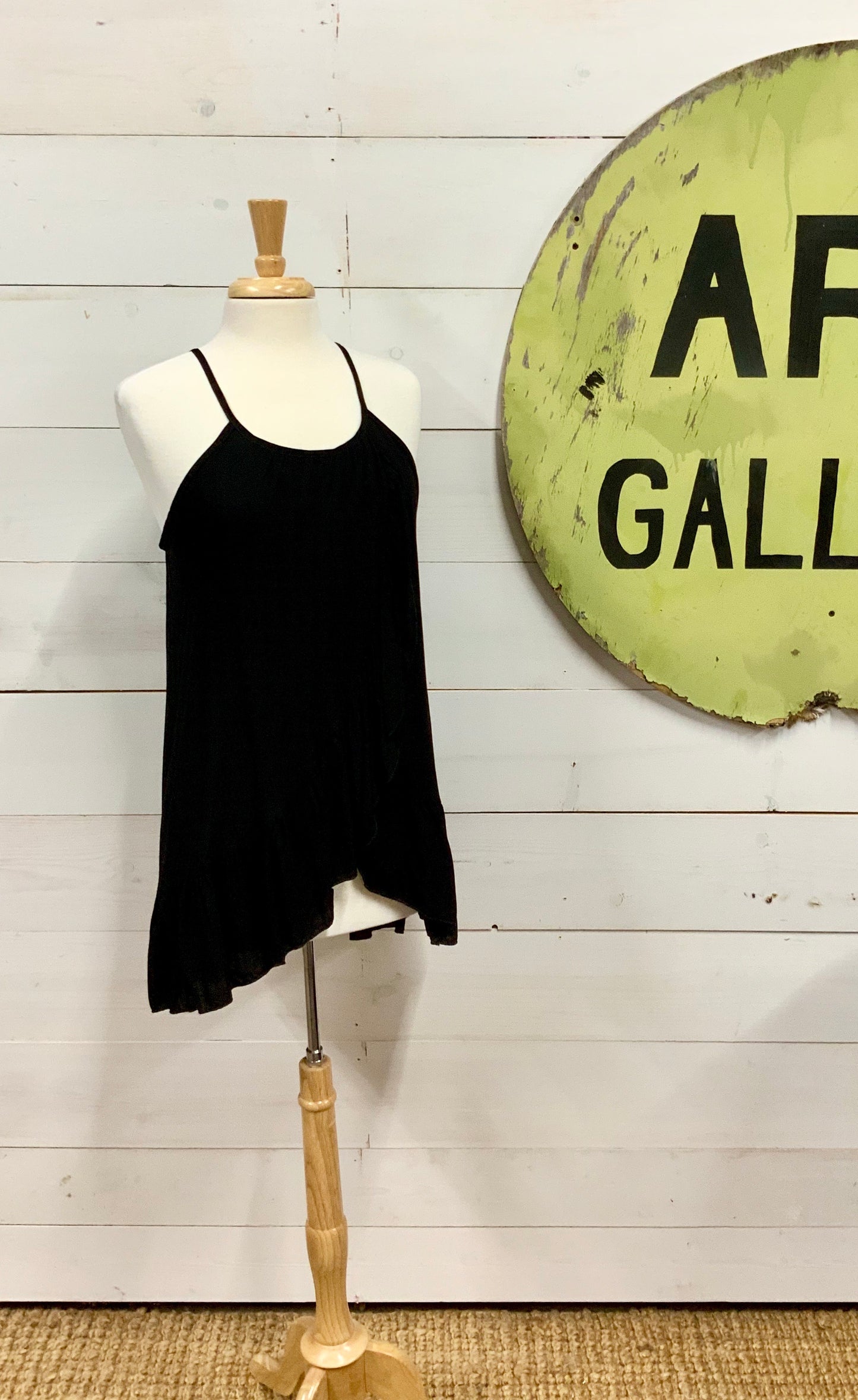 High Neck Tunic Top with Ruffles - The Desert Paintbrush