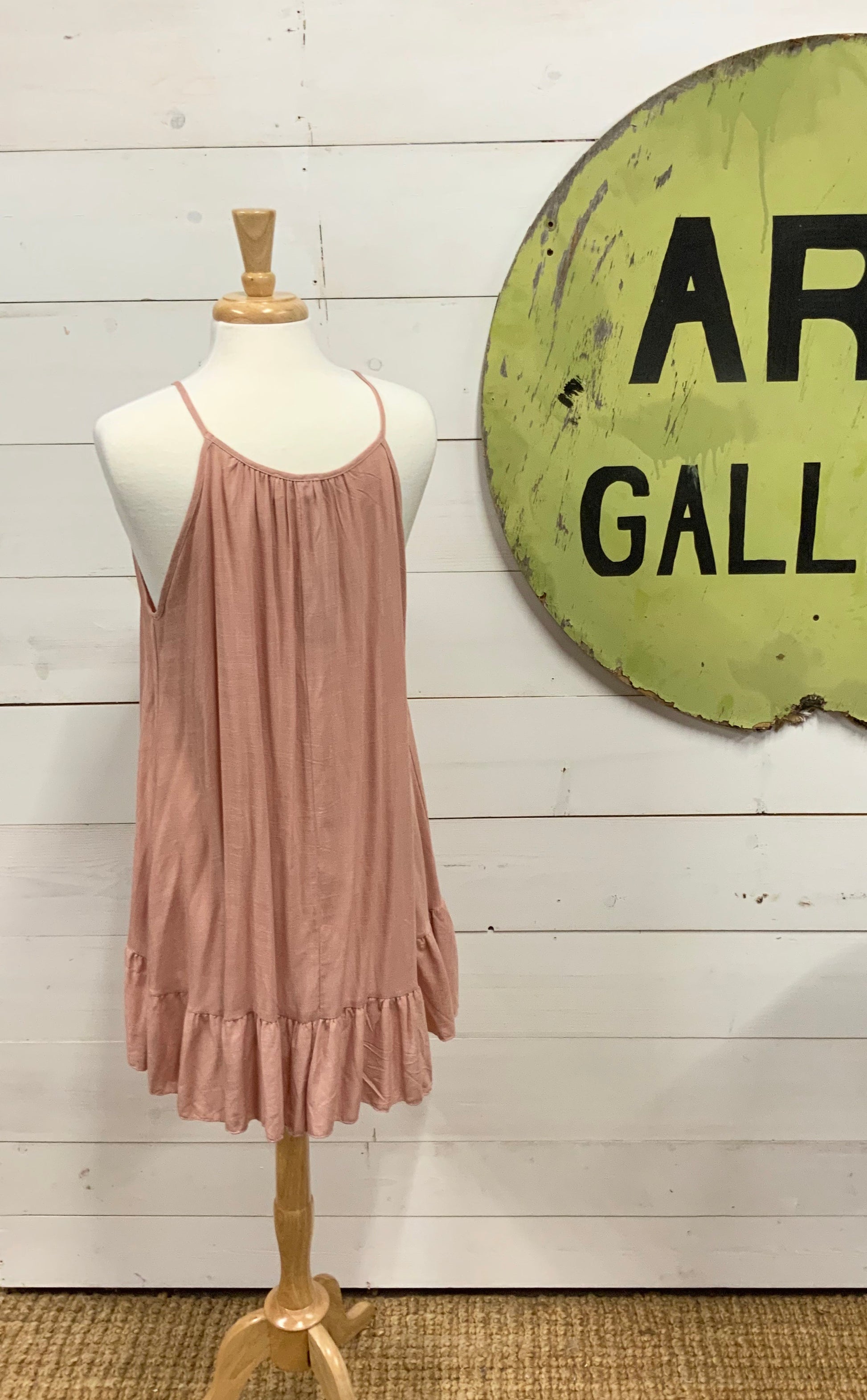 High Neck Tunic Top with Ruffles - The Desert Paintbrush