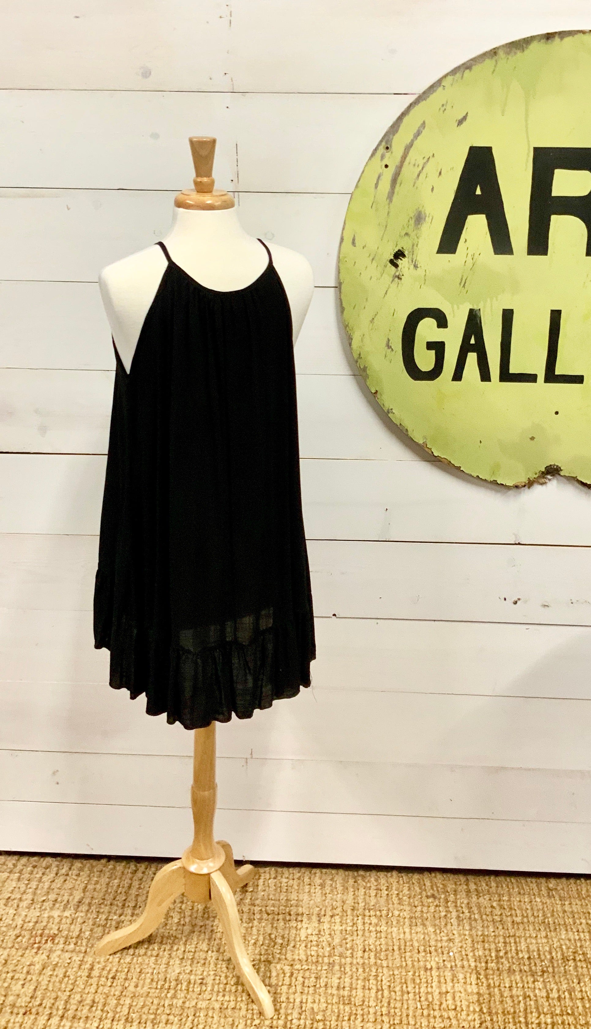 High Neck Tunic Top with Ruffles - The Desert Paintbrush