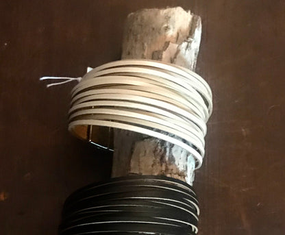 Leather strappy bangles - The Desert Paintbrush