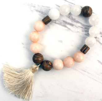 Wooden Beaded Bracelet - The Desert Paintbrush